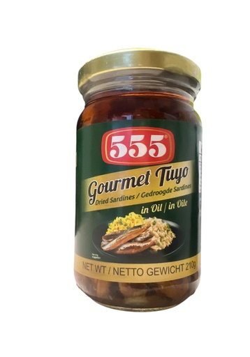 Gourmet Tuyo (Dried Sardines) in Corn Oil 210g - 555