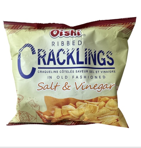 Oishi Ribbed Cracklings Salt & Vinegar 50g