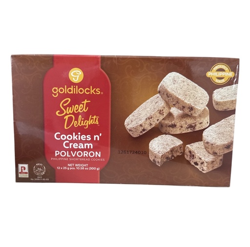 Goldilocks Cookies N´Cream Polvoron 12x25g